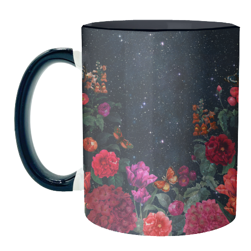 MIDNIGHT FLORAL - unique mug by PEARL & CLOVER