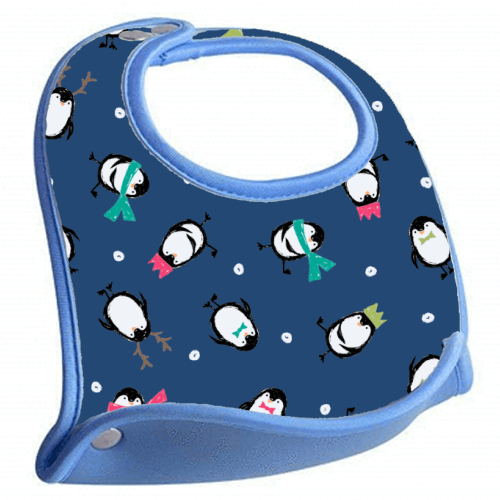 CUTE PENGUINS - feeding bib by PEARL & CLOVER