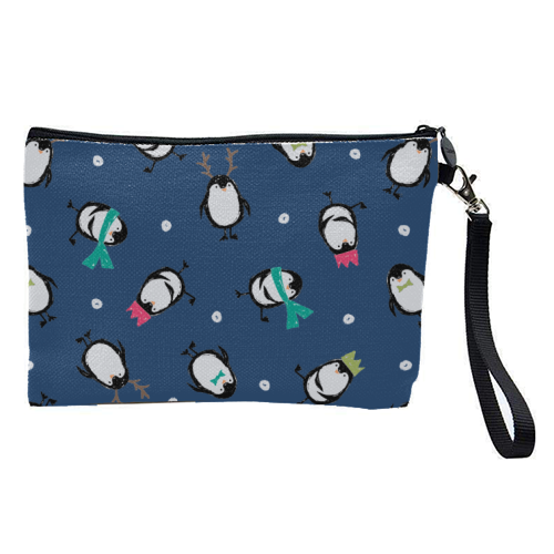 CUTE PENGUINS - pretty makeup bag by PEARL & CLOVER