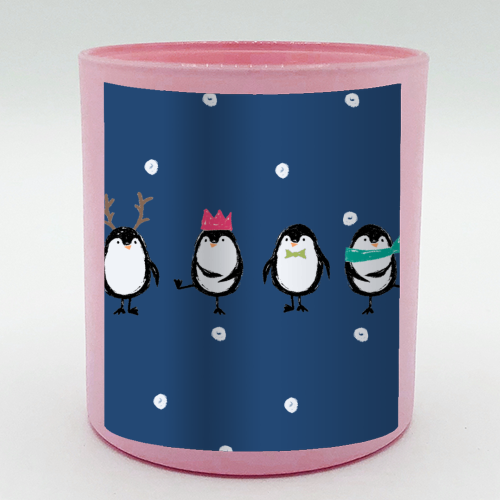 CUTE PENGUINS - scented candle by PEARL & CLOVER