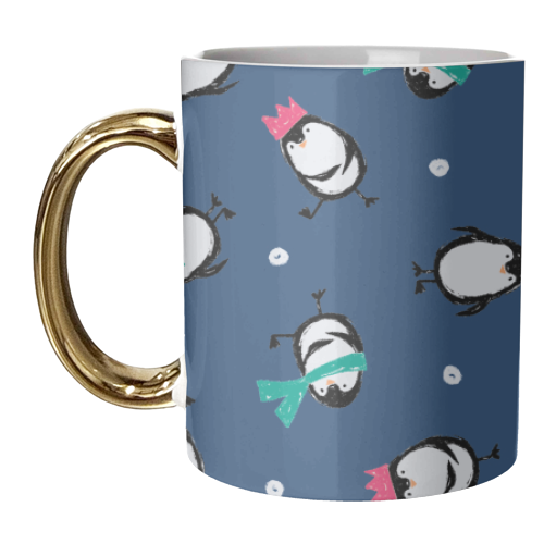 CUTE PENGUINS - unique mug by PEARL & CLOVER
