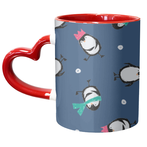 CUTE PENGUINS - unique mug by PEARL & CLOVER