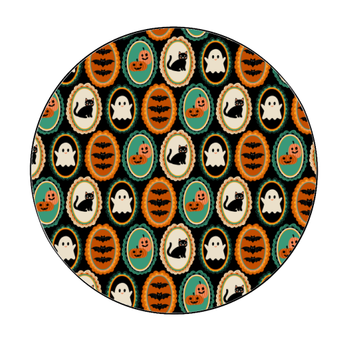 HALLOWEEN FRAMES - Circle Sticker by PEARL & CLOVER