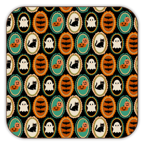 HALLOWEEN FRAMES - personalised beer coaster by PEARL & CLOVER
