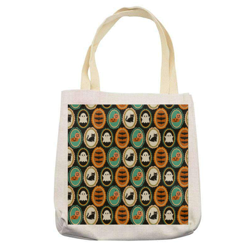 HALLOWEEN FRAMES - printed canvas tote bag by PEARL & CLOVER