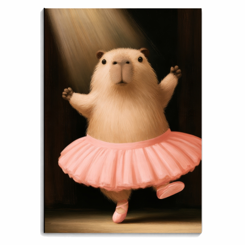 Capybara Ballerina - personalised A4, A5, A6 notebook by DejaReve