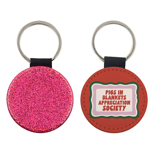Pigs In Blankets Appreciation Society - keyring by Giddy Kipper