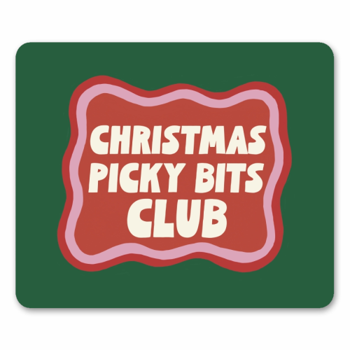 Christmas Picky Bits Club - mouse mat by Giddy Kipper