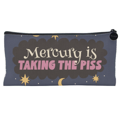 Mercury is taking the piss - flat pencil case by Giddy Kipper