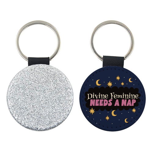 Divine Feminine needs a nap - keyring by Giddy Kipper