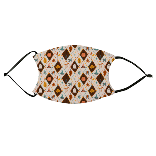 HARLEQUIN HALLLOWEEN - face cover mask by PEARL & CLOVER