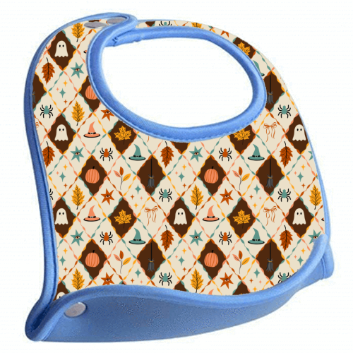 HARLEQUIN HALLLOWEEN - feeding bib by PEARL & CLOVER