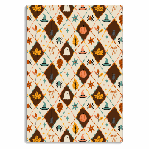 HARLEQUIN HALLLOWEEN - personalised A4, A5, A6 notebook by PEARL & CLOVER