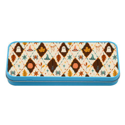 HARLEQUIN HALLLOWEEN - tin pencil case by PEARL & CLOVER