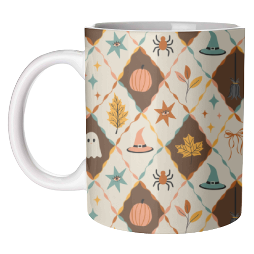 HARLEQUIN HALLLOWEEN - unique mug by PEARL & CLOVER