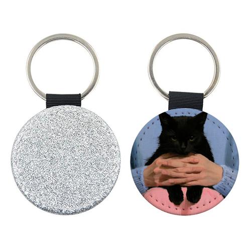 Cat on my laps - keyring by DejaReve