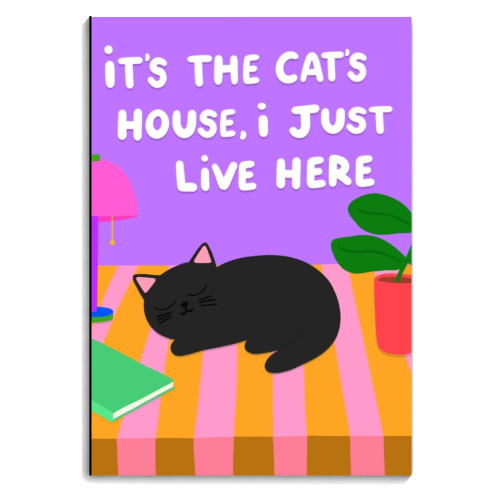 I Just Live Here - personalised A4, A5, A6 notebook by The Paper Tail