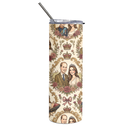 British Royal Family Vintage Pattern - Tumbler by haris kavalla