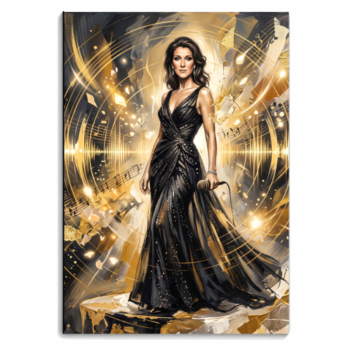 Celine D Music Legend Art - personalised A4, A5, A6 notebook by haris kavalla