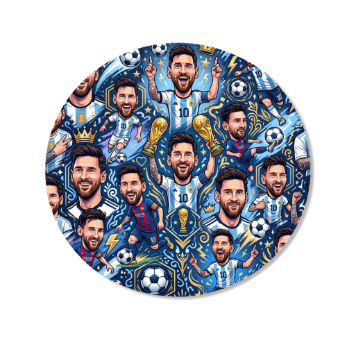 Lionel Messi Football Artwork - Magnet by haris kavalla