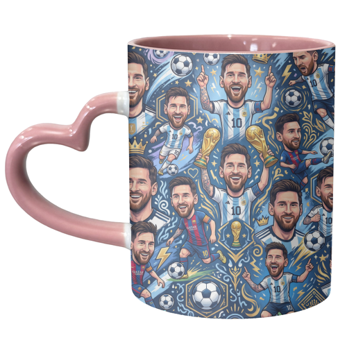 Lionel Messi Football Artwork - unique mug by haris kavalla