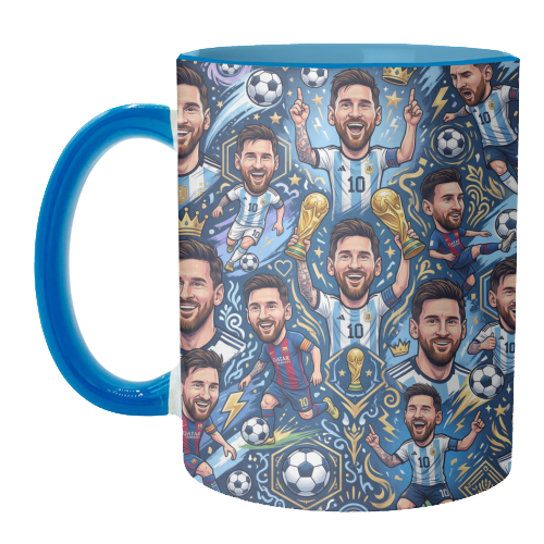 Lionel Messi Football Artwork - unique mug by haris kavalla
