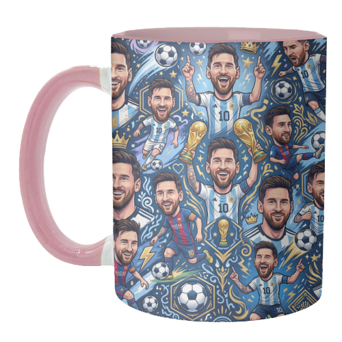 Lionel Messi Football Artwork - unique mug by haris kavalla
