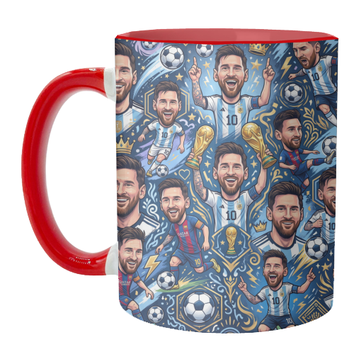 Lionel Messi Football Artwork - unique mug by haris kavalla