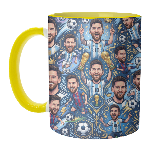 Lionel Messi Football Artwork - unique mug by haris kavalla