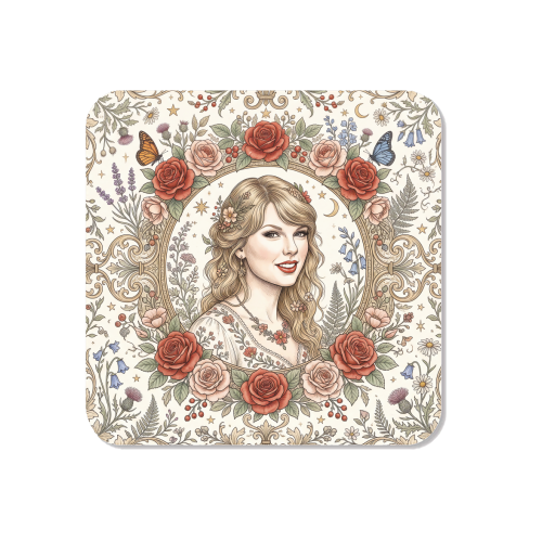 Taylor S Floral Portrait Artwork - Magnet by haris kavalla