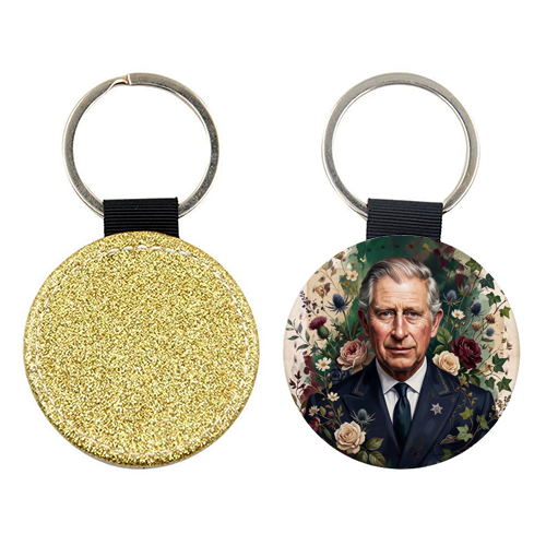The Monarch in Bloom - keyring by haris kavalla