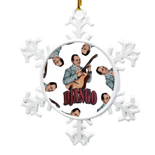 Django Reinhardt - snowflake decoration by Daniel Cash