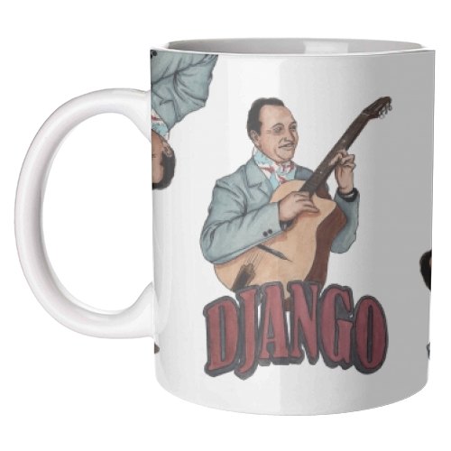 Django Reinhardt - unique mug by Daniel Cash