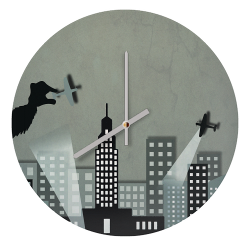 King Kong  - quirky wall clock by Cassia Friello