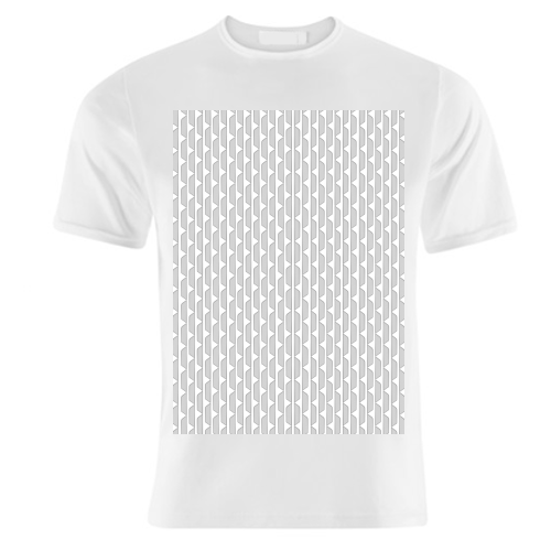 Grey Blocks - unique t shirt by Natalie North