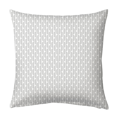Grey Blocks - designed cushion by Natalie North