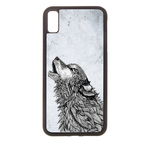 Marble Wolf - Stylish phone case by Redmegreen