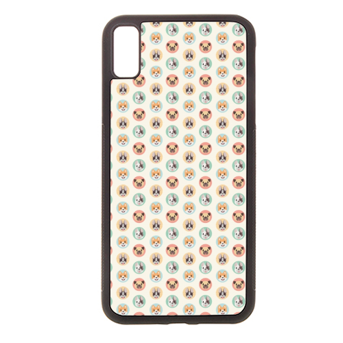 Circle Pups Pattern - stylish phone case by Claire Stamper