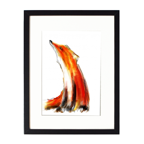 Wise Fox - framed poster print by James Jefferson Peart