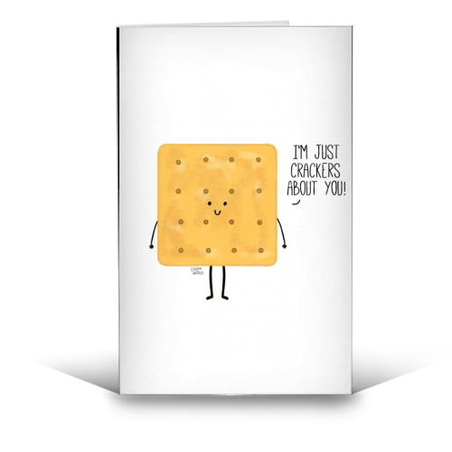 Crackers About You - funny greeting card by Leeann Walker