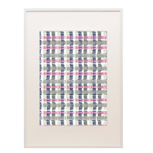 Check 2 - framed poster print by Julia Barstow