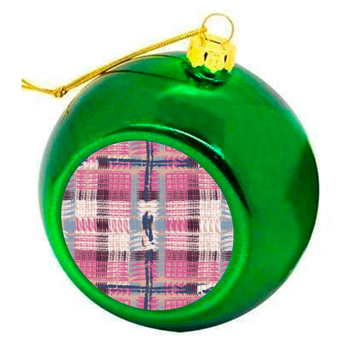 Check - colourful christmas bauble by Julia Barstow