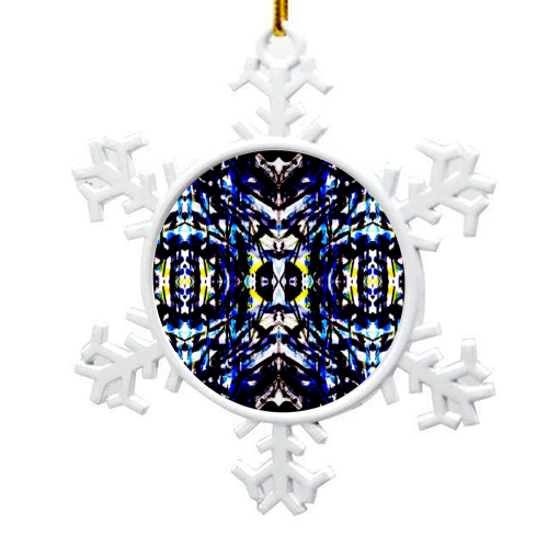 Doodle Abstract  - snowflake decoration by Ellie Kennedy