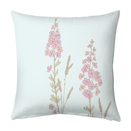 Flowers in Norway - designed cushion by Emma Margaret