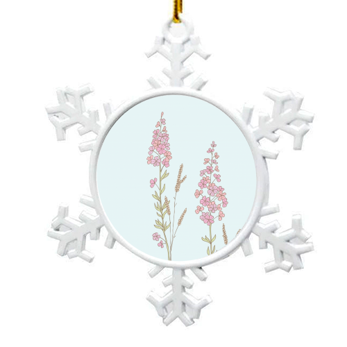 Flowers in Norway - snowflake decoration by Emma Margaret