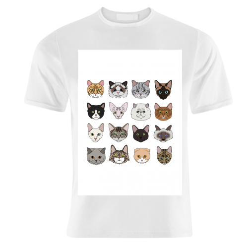 Cats - unique t shirt by Kitty & Rex Designs