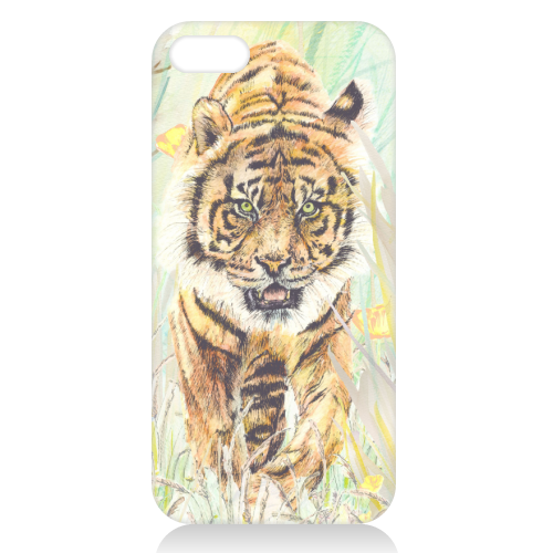 Tiger Meadow - unique phone case by Rachel Foreman