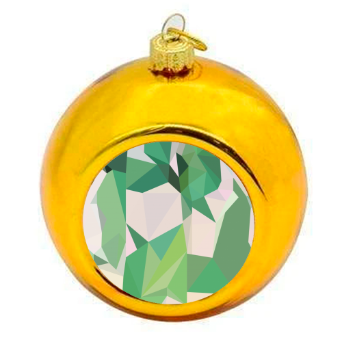 Leaves - colourful christmas bauble by Natasha Troy