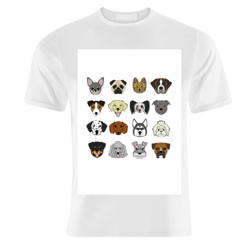 Dogs - unique t shirt by Kitty & Rex Designs