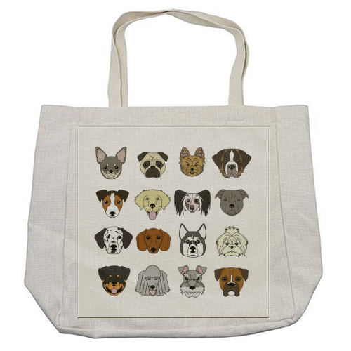 Dogs - cool beach bag by Kitty & Rex Designs